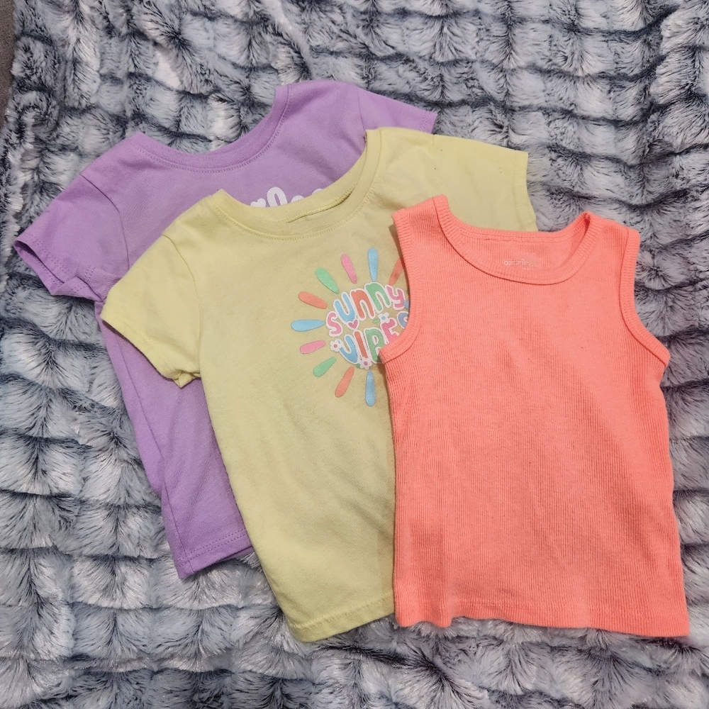 3PC Garanimals Purple, Yellow, and Orange Kids Tees